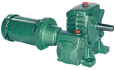 モータ付2段ウォーム減速機